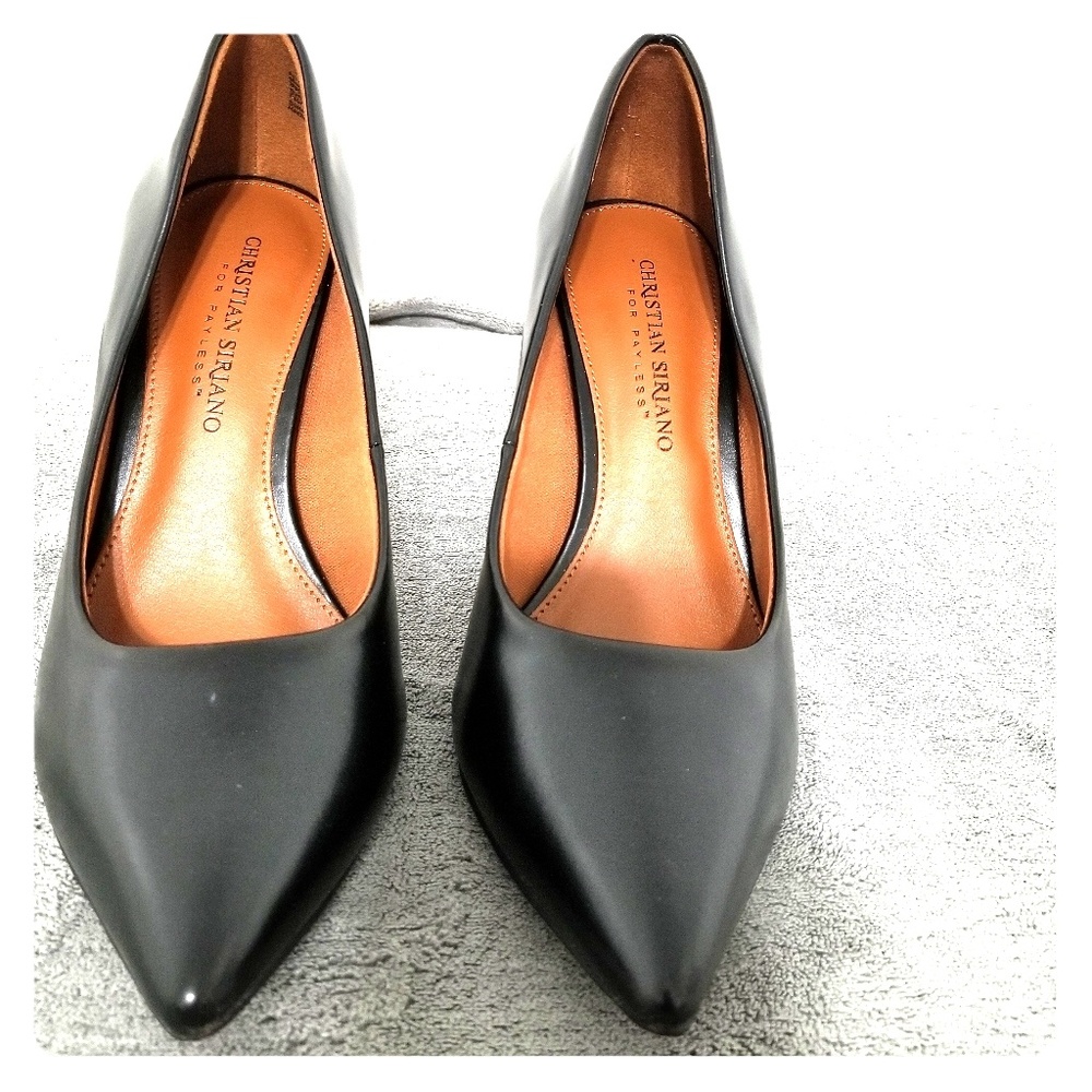 Sz. 7  4" Christian Siriano Black Heels